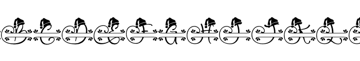 Brilliana Monogram Font LOWERCASE