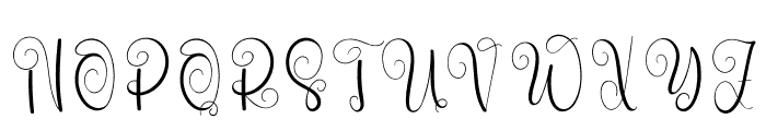 Brilliant Girly Font UPPERCASE