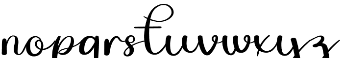 Brilliant Marygold Font LOWERCASE