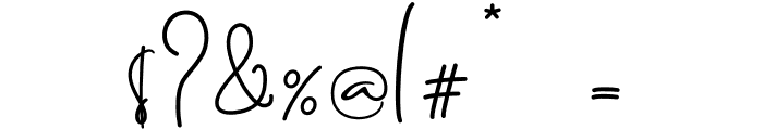 Brilliant Signature 1 Regular Font OTHER CHARS