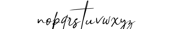 Brilliant Signature 1 Slant Font LOWERCASE