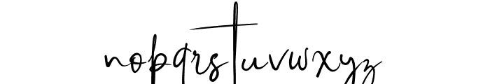 Brilliant Signature 2 Regular Font LOWERCASE