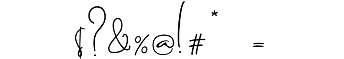 Brilliant Signature 3 Regular Font OTHER CHARS