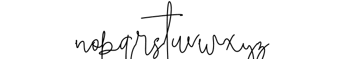 Brilliant Signature 3 Regular Font LOWERCASE