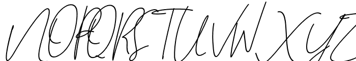 Brilliant Signature 3 Slant Font UPPERCASE