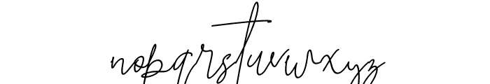 Brilliant Signature 3 Slant Font LOWERCASE