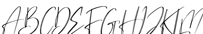 Brilliant Signature Italic Font UPPERCASE