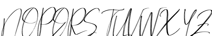 Brilliant Signature Italic Font UPPERCASE