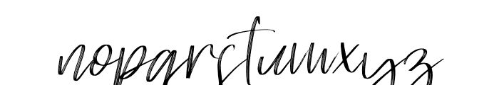 Brilliant Signature Italic Font LOWERCASE