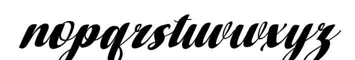 Brilliant Wonderful Sambo Slant 26 Font LOWERCASE