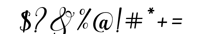 BrilliantGardenItalic-Italic Font OTHER CHARS