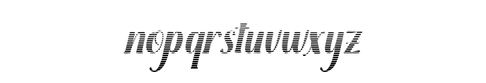 BrilliantHatchingSlant Font LOWERCASE