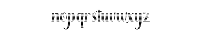 BrilliantHatching Font LOWERCASE