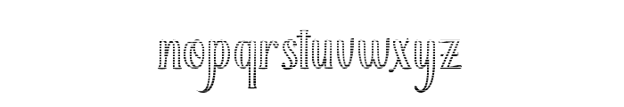 BrilliantOutlineHatching Font LOWERCASE