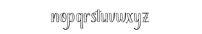 BrilliantOutline Font LOWERCASE