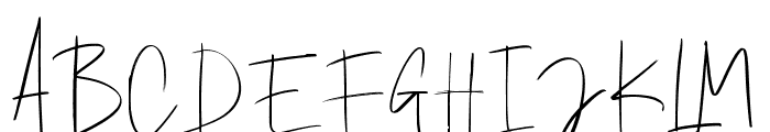 BrilliantWhiteSignature-Regular Font UPPERCASE