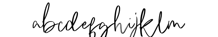 BrilliantWhiteSignature-Regular Font LOWERCASE