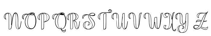 BrilliantWonderfulOutline Font UPPERCASE