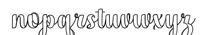 BrilliantWonderfulOutline Font LOWERCASE