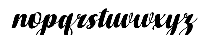 BrilliantWonderfulSamboSlant15 Font LOWERCASE