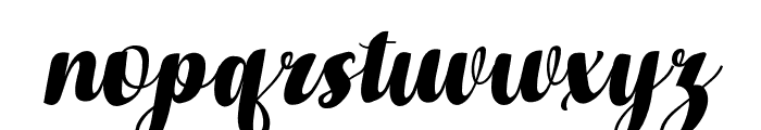 BrilliantWonderfulSamboSlant Font LOWERCASE