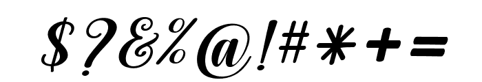BrilliantWonderfulSlant14 Font OTHER CHARS