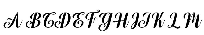 BrilliantWonderfulSlant14 Font UPPERCASE