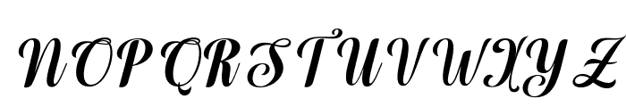 BrilliantWonderfulSlant14 Font UPPERCASE