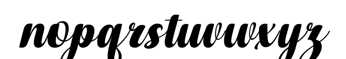 BrilliantWonderfulSlant14 Font LOWERCASE