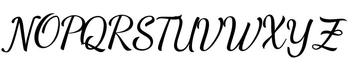 Brillion Shella - Fat Italic Font UPPERCASE