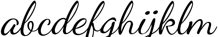 Brillion Shella - Fat Italic Font LOWERCASE