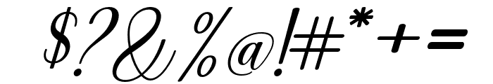 Brimosa Script Font OTHER CHARS