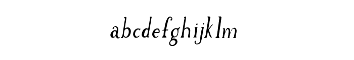 Brioche Italic Font LOWERCASE