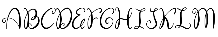 Briona Flower Regular Font UPPERCASE