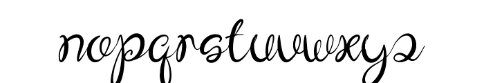 Briona Flower Regular Font LOWERCASE
