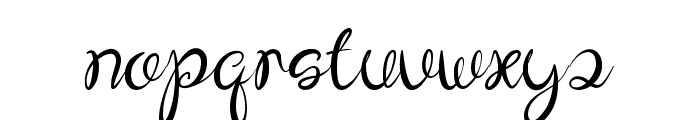 BrionaFlower-Regular Font LOWERCASE