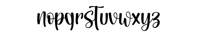 Bristhonie Font LOWERCASE