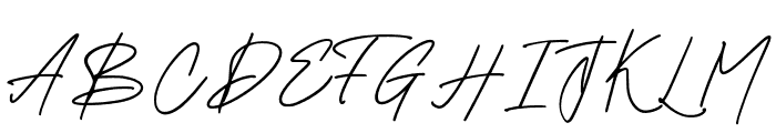 BristianSignature-Regular Font UPPERCASE