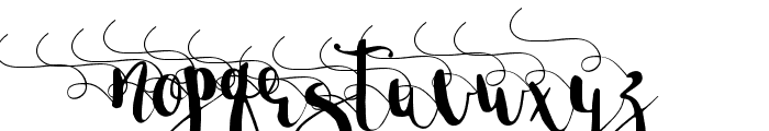 Bristolswirls2-Regular Font UPPERCASE