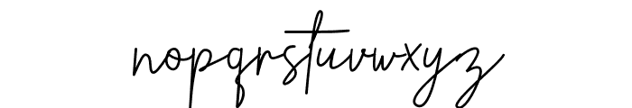 Bristova_signature Font LOWERCASE