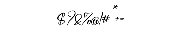 Brithalya Rosela Italic Font OTHER CHARS