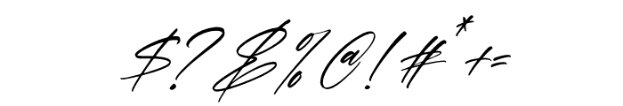 Brithan Signature Italic Font OTHER CHARS