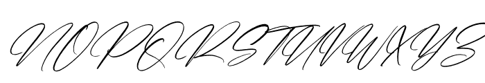Brithan Signature Italic Font UPPERCASE