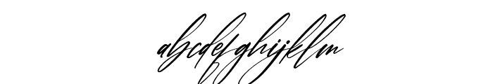 Brithan Signature Italic Font LOWERCASE