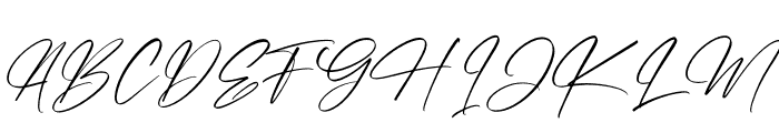 Brithan Signature Font UPPERCASE