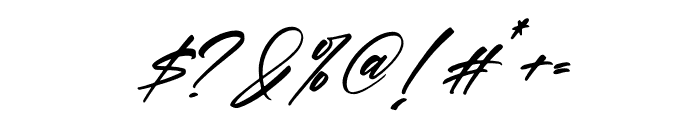 Brittany Allaska Italic Font OTHER CHARS