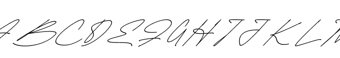 Brittany Signature Italic Font UPPERCASE