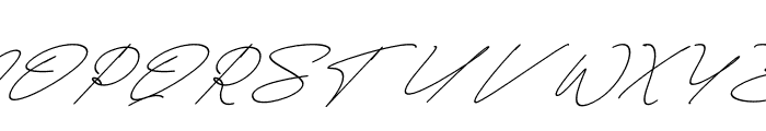 Brittany Signature Italic Font UPPERCASE