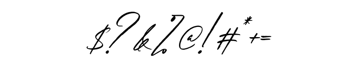 Brittanyhustle Italic Font OTHER CHARS