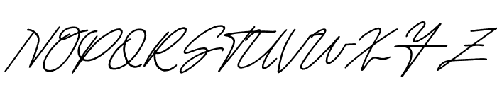 Britties Signature Italic Font UPPERCASE